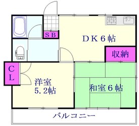 コーポビューティースカイの物件間取画像